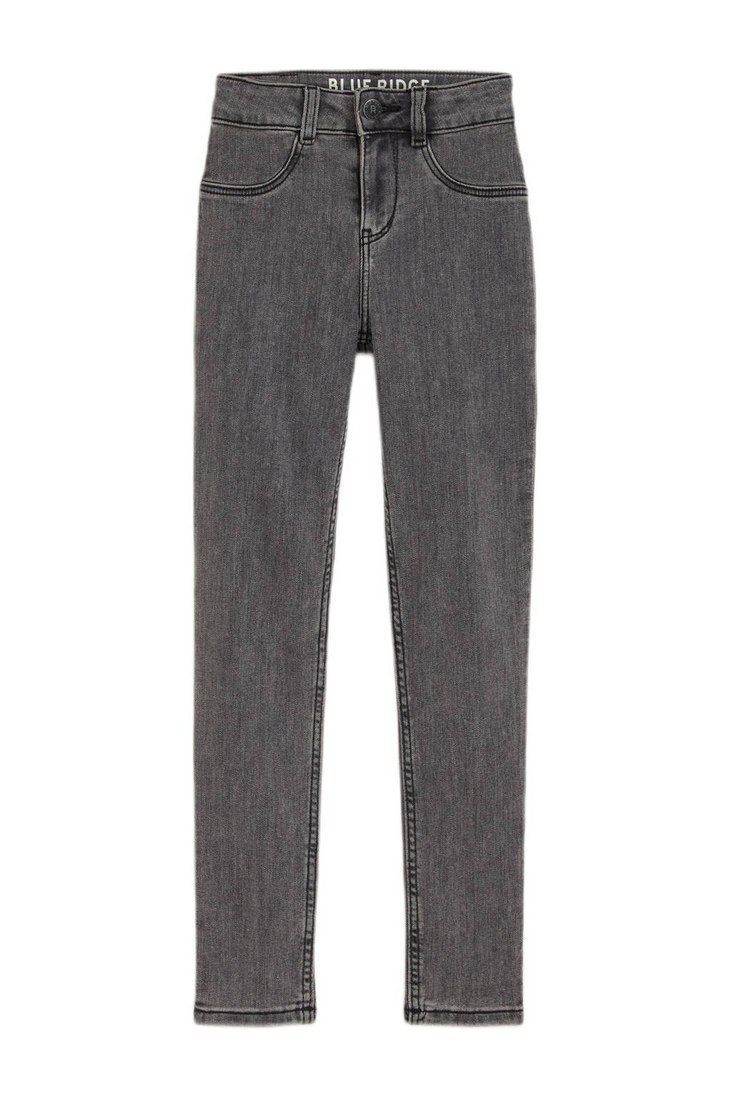 WE Fashion high waist super skinny jeans mid grey