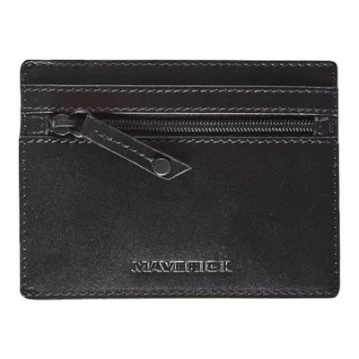 Maverick All Black - portefeuille avec poche RFID - noir