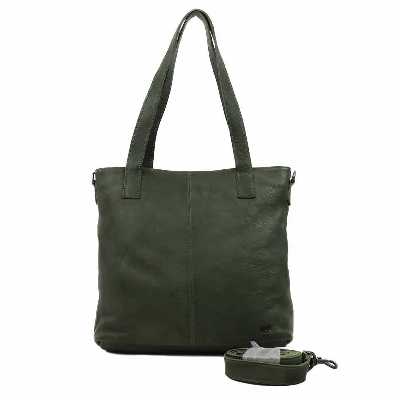 BEAR DESIGN Shopper Grün Leder