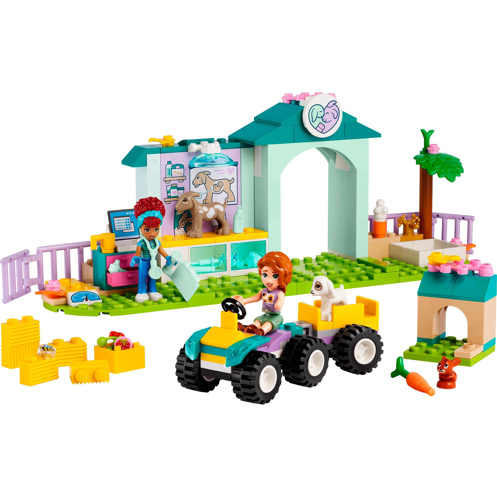 LEGO Konstruktionsspielzeug Friends Farmtierklinik