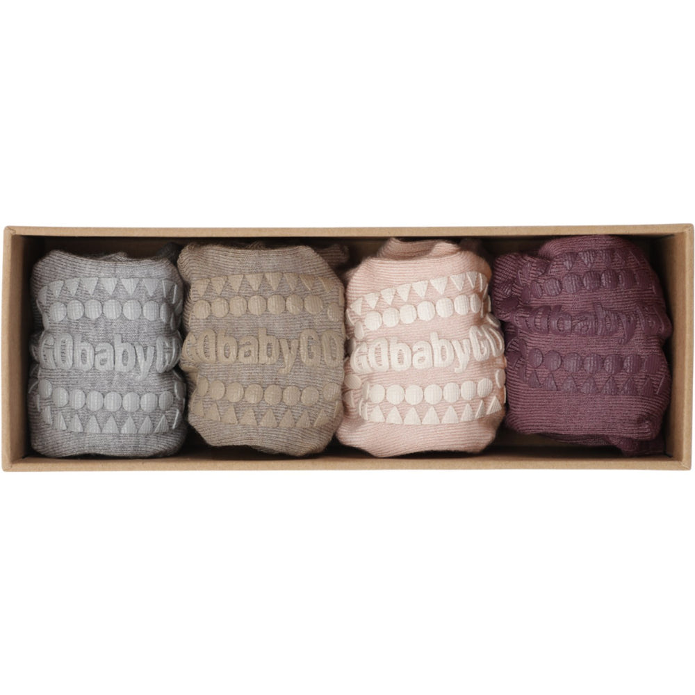 Køb Gobabygo Grey/Sand/Purple/Pink Combo Box Bambus