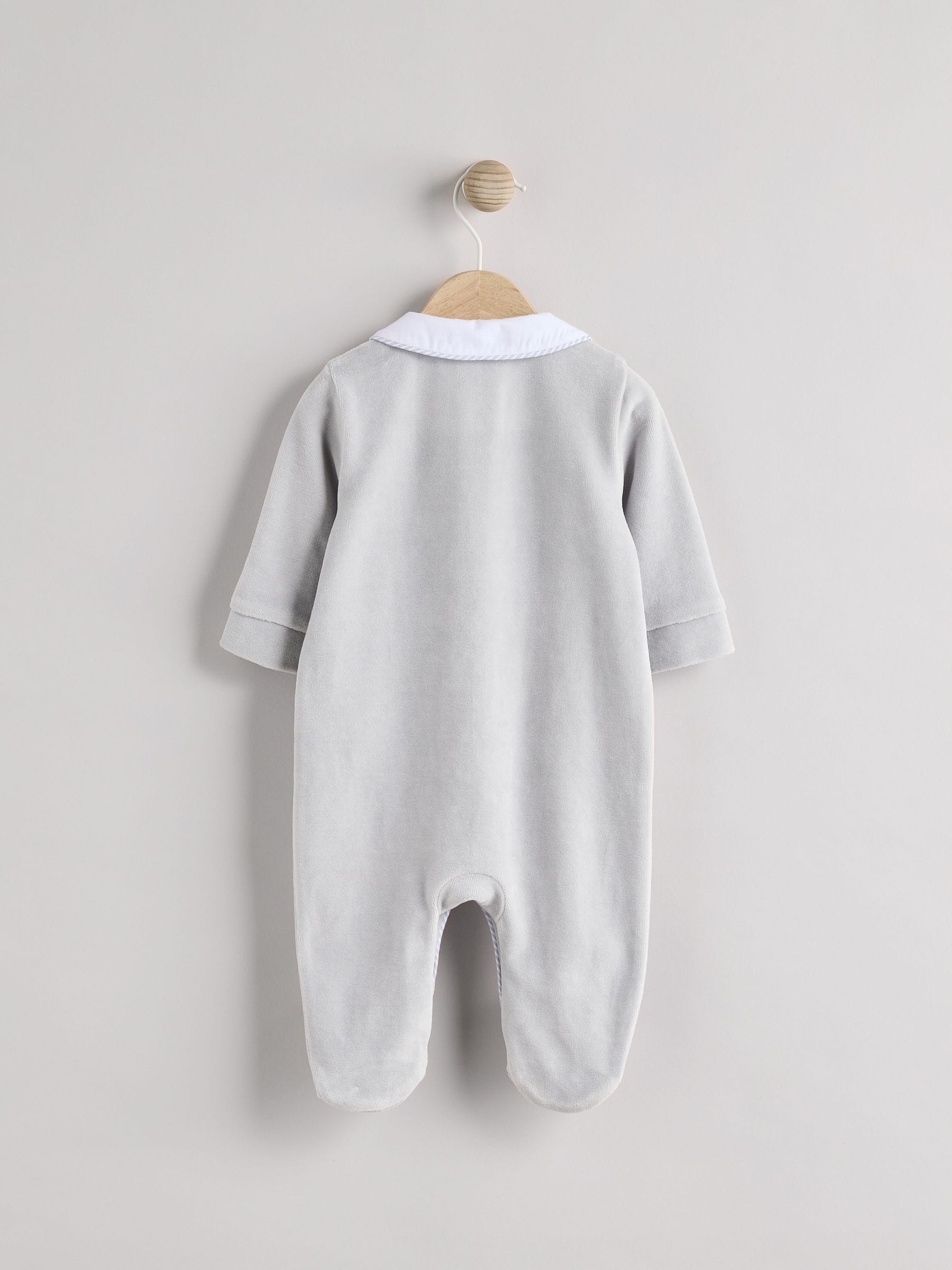 Blauw - Babyslaappakje met teddybeertextuur (0 mnd - 3 jr)