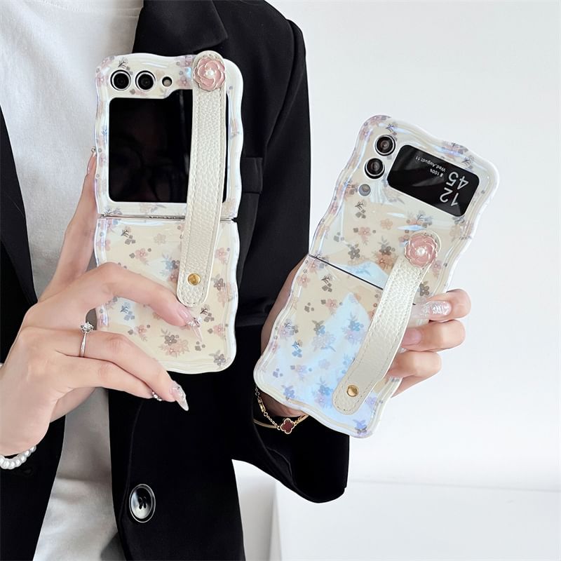 Jaguara - Bloemen telefoonhoesje / bedel / band / set - Samsung Flip