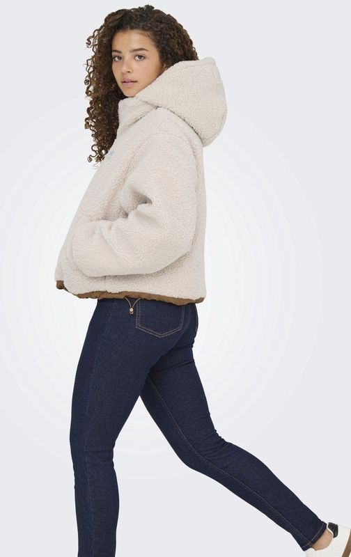 Only - Onlmaria Life Rev Puffer Jacket - Beige - Winterjas