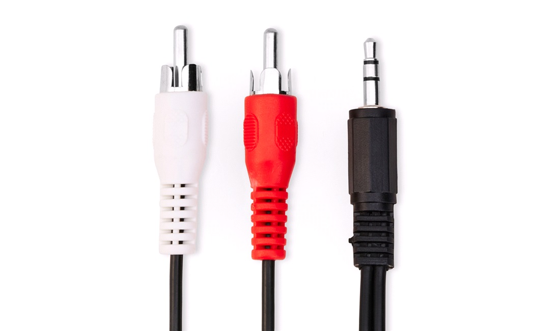 Minijack til Phono kabel 0,5M