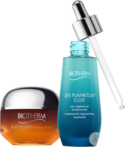 Biotherm Routine Nutrition & Éclat Life Plankton Elixir 50ml + Blue Therapy Revitalize Day 50ml