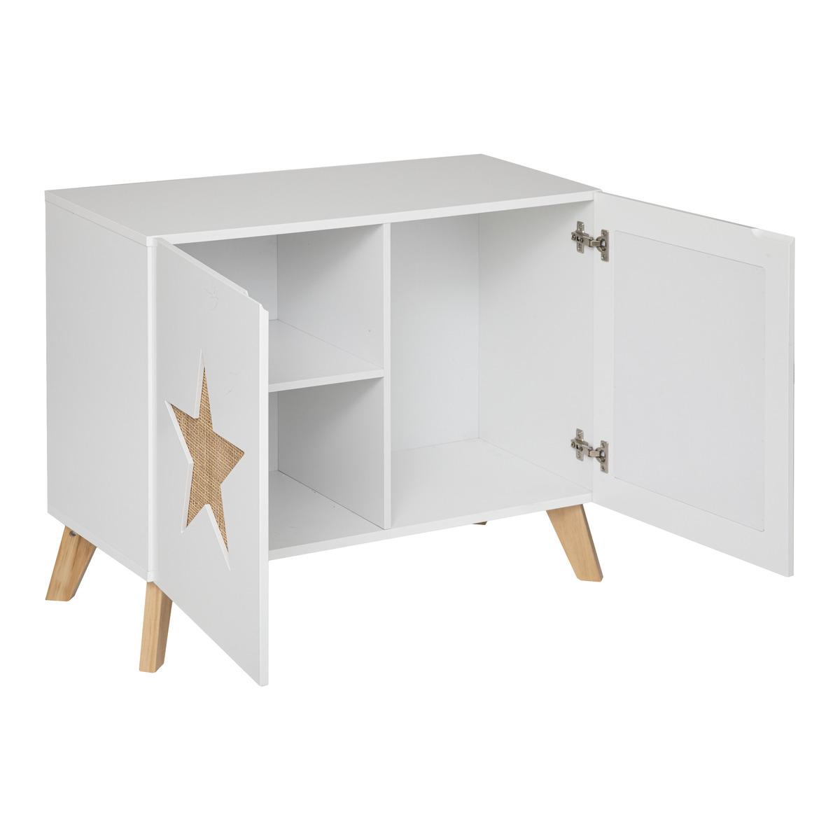 MEUBLE RANGEMENT ETOILE D.65X35X79.5CM