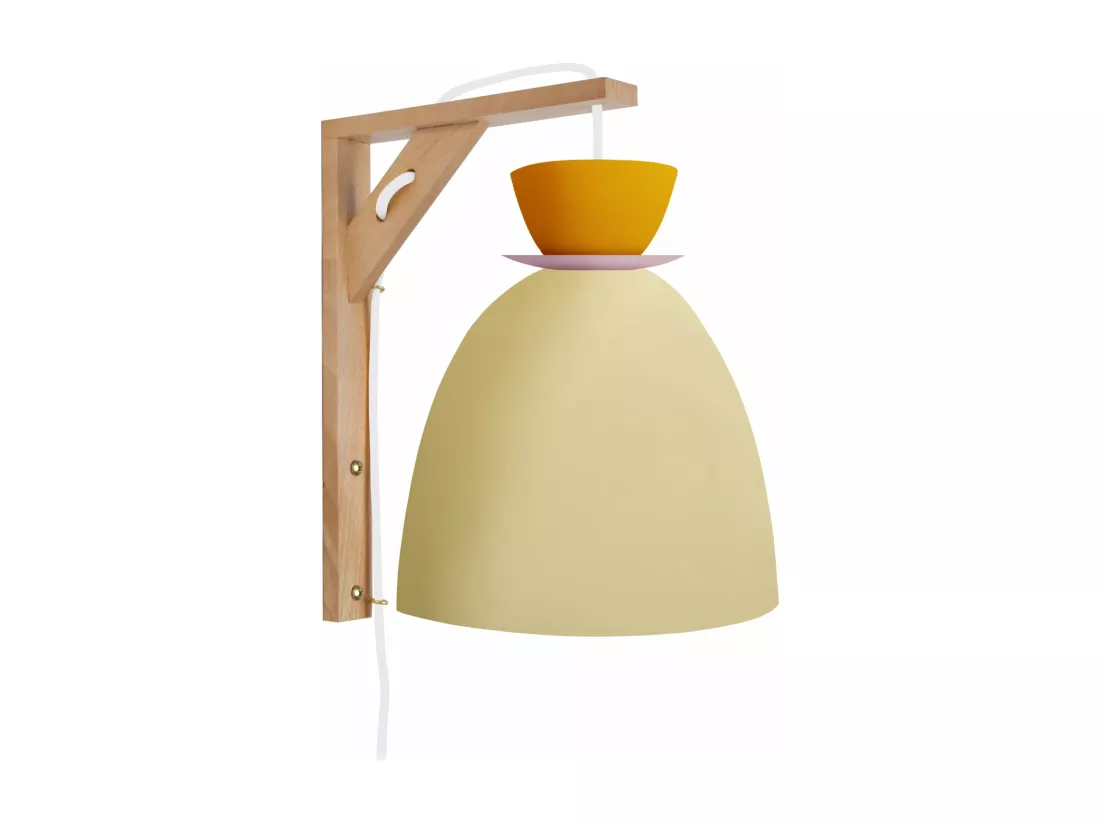 Applique 28cm. métal jaune