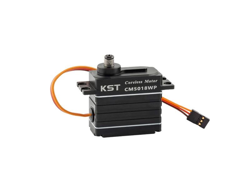 KST Standard Servo CM5018WP 50 kg, 0.18 s, Wasserdicht HV Starkes, wasserdichtes Digital HV Standard Servo mit Softstart und Metallgetriebe
