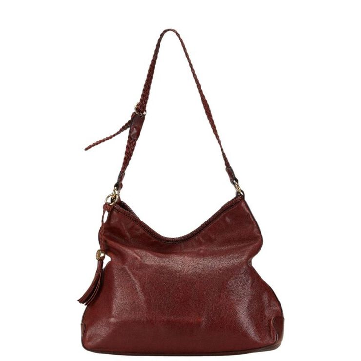 Gucci Vintage Gucci Shoulder Bag Burgundy