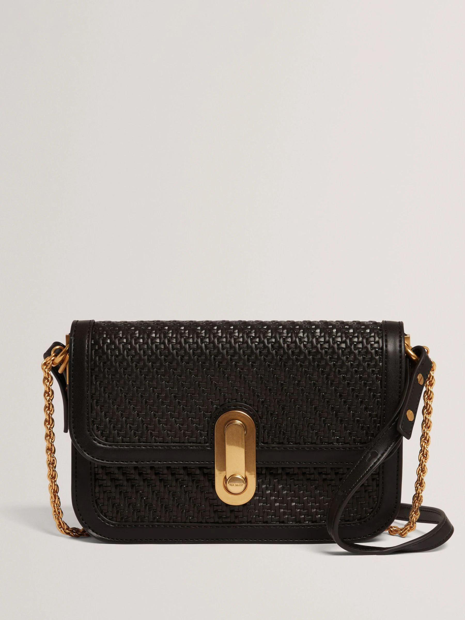 Ted Baker Walkerr - Twist Lock Detail Woven Embossed Leather Bag