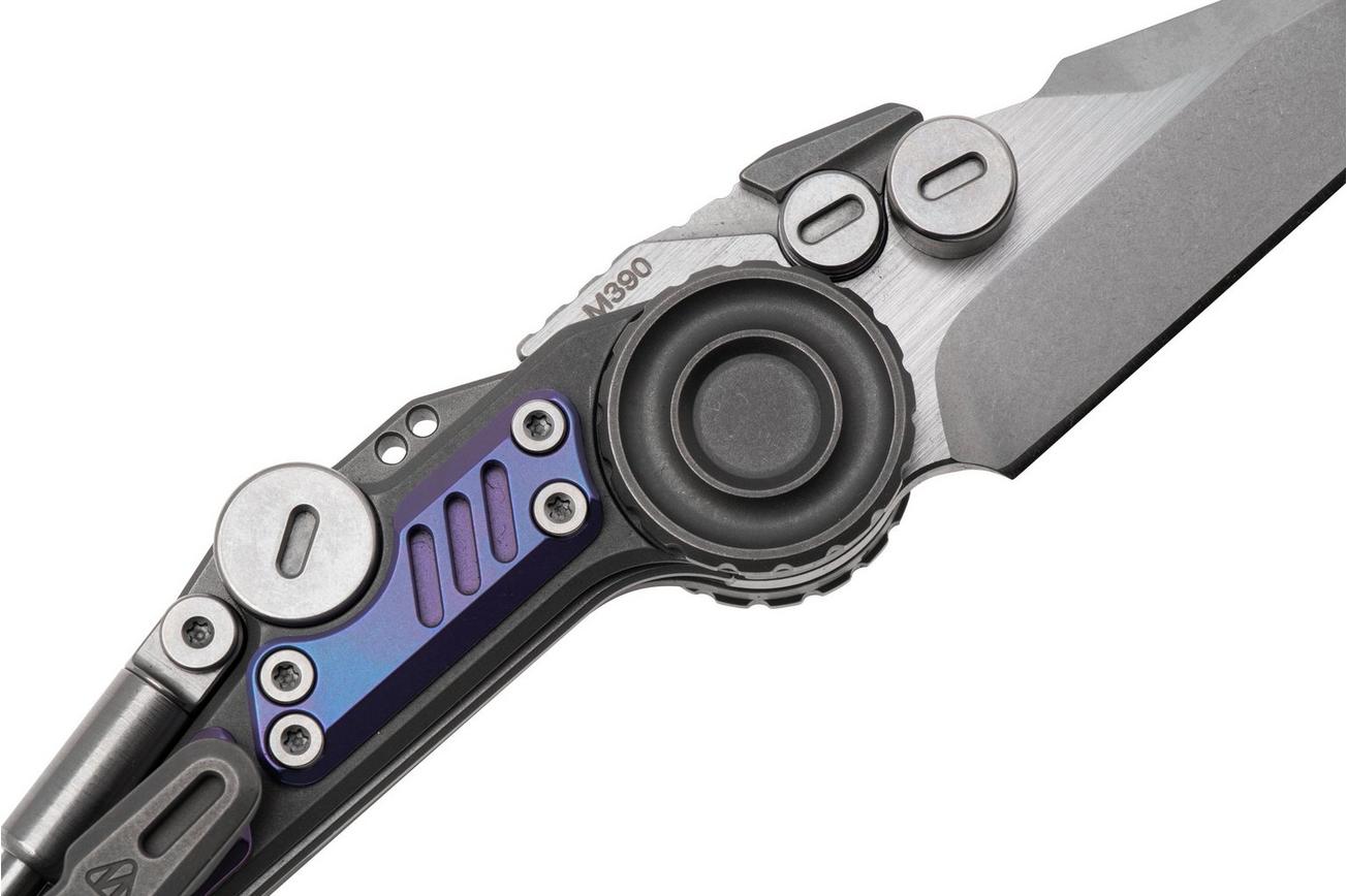 NOC Knives Shuukaku MT-1104 Two Tone M390, Titanium Purple Inlay, zakmes