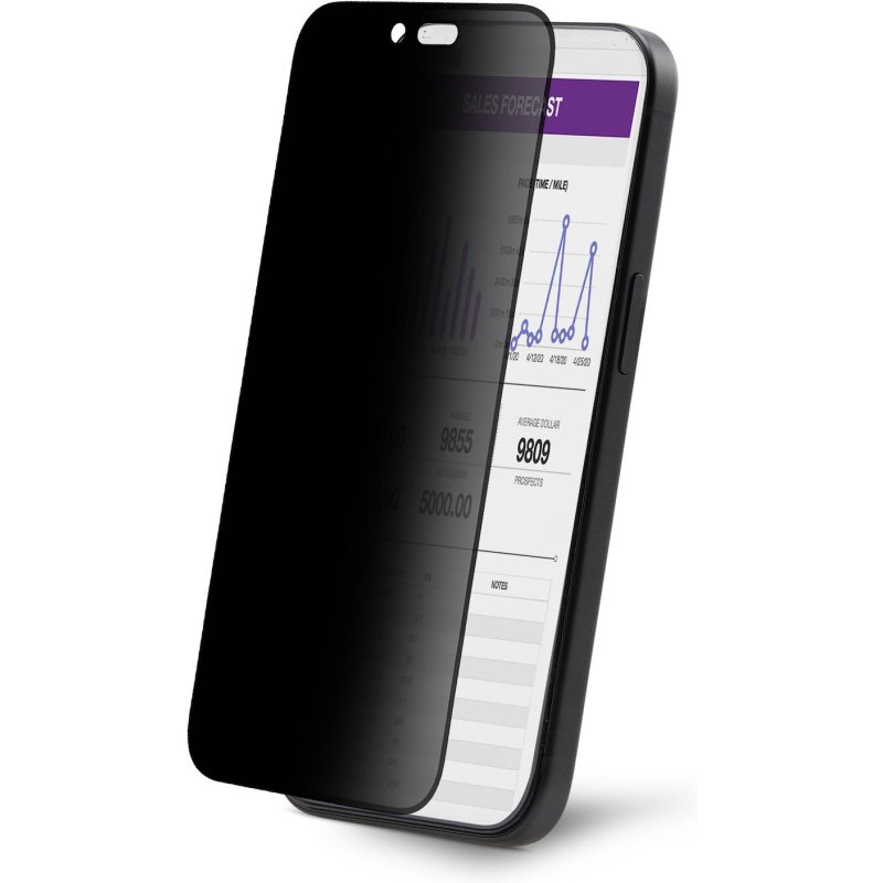 StarTech.com Filtre de Confidentialité pour iPhone 16 à 4 Directions et 360°, Supporte l'Orientation Portrait/Paysage, Tactile, Protection en Verre Trempé, Filtre à 4 Directions, TAA