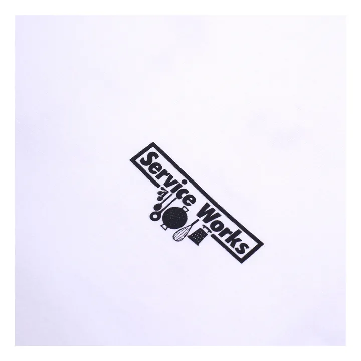 Service Works T-shirt Wine Spill Coton Bio | Blanc