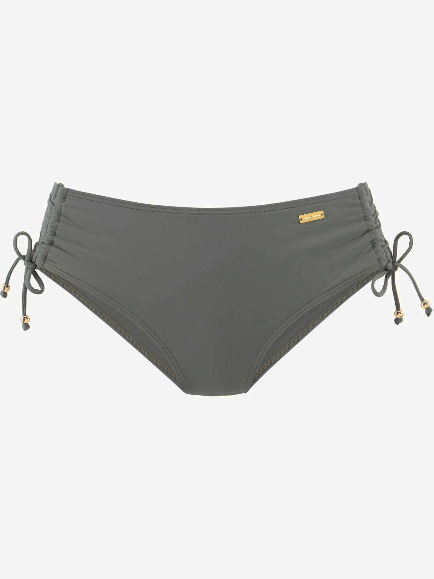 Bas de maillot de bain coupe haute, à resserrer sur les côtés