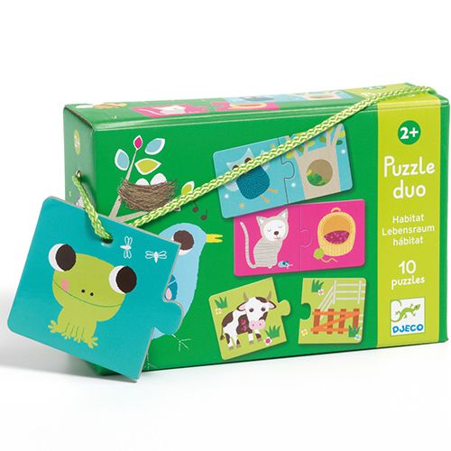 Djeco puzzel duo leefruimte (10x2st) DJ08164