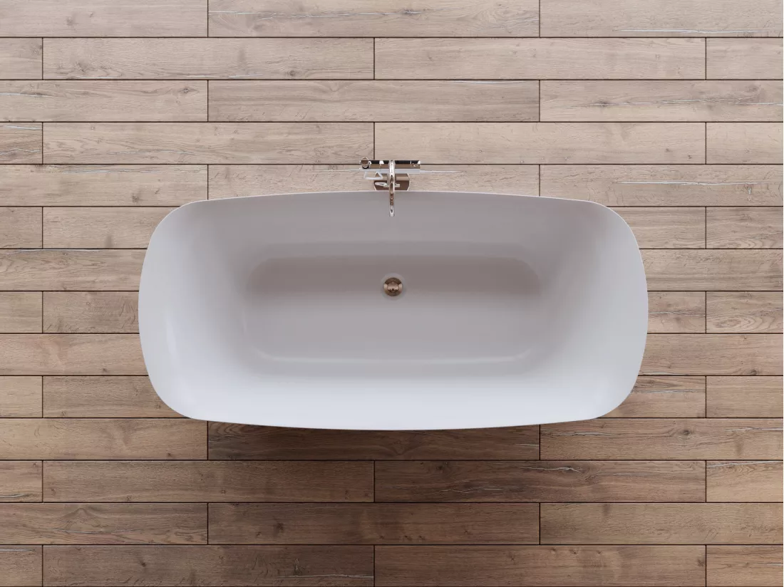 Baignoire îlot ovale SWING L. 170 x l. 80 cm, by SPALINA