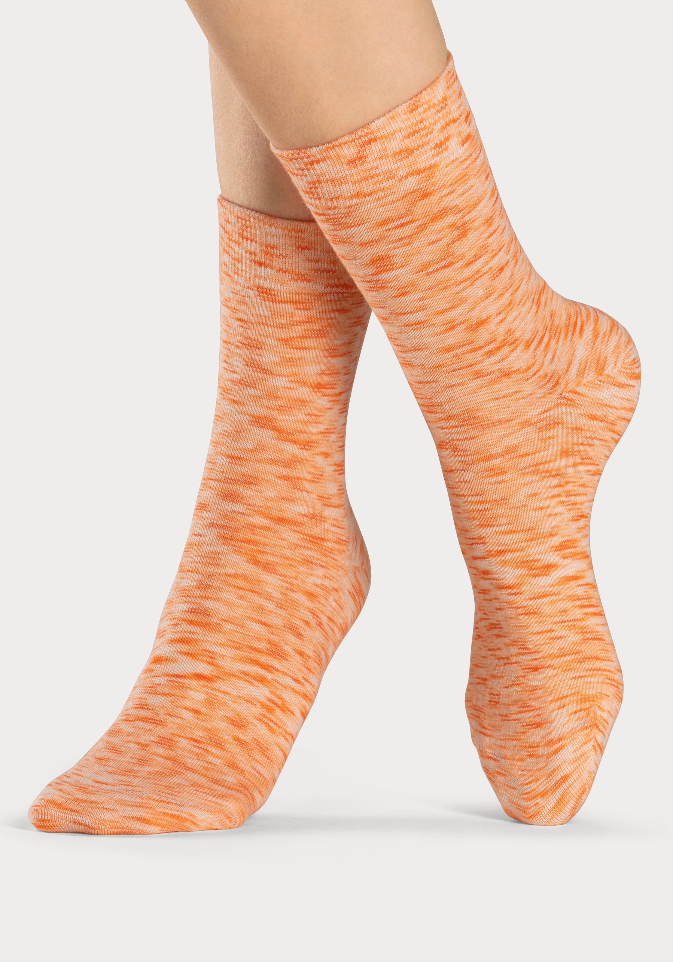 H.I.S Freizeitsocken Packung, 6 Stk. tlg. mit farbigem Garn