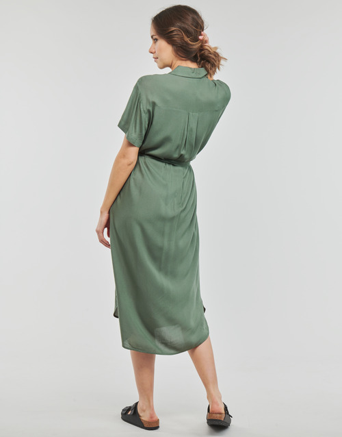 Vero Moda - VMBUMPY SS CALF SHIRT DRESS NOOS - Kaki