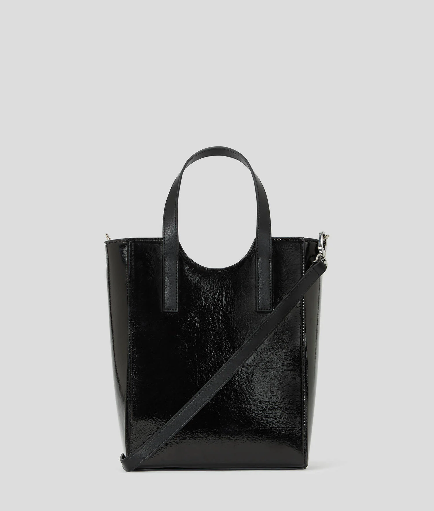 MINI SAC CABAS EN SIMILI CUIR - Noir