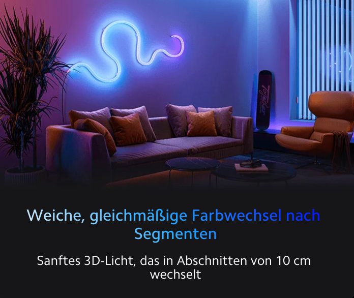 (1m) Smart Lightstrip Pro Extension 60 LED Licht Streifen Leiste RGB TV / PC Case Hintergrundbeleuchtung   App für iOS / Android - Weiss