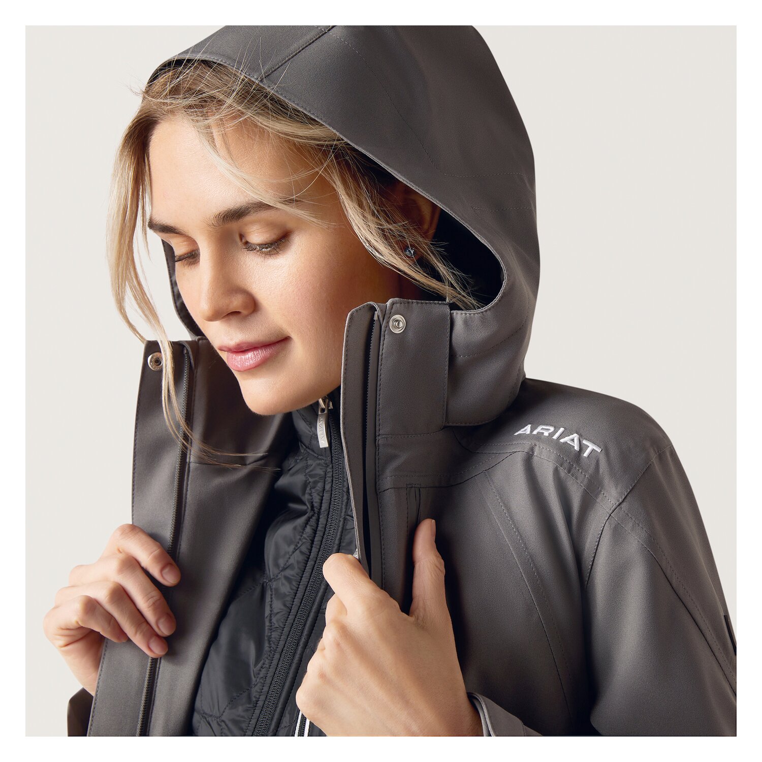 ARIAT Regenjacke Coastal H2O  - plum grey