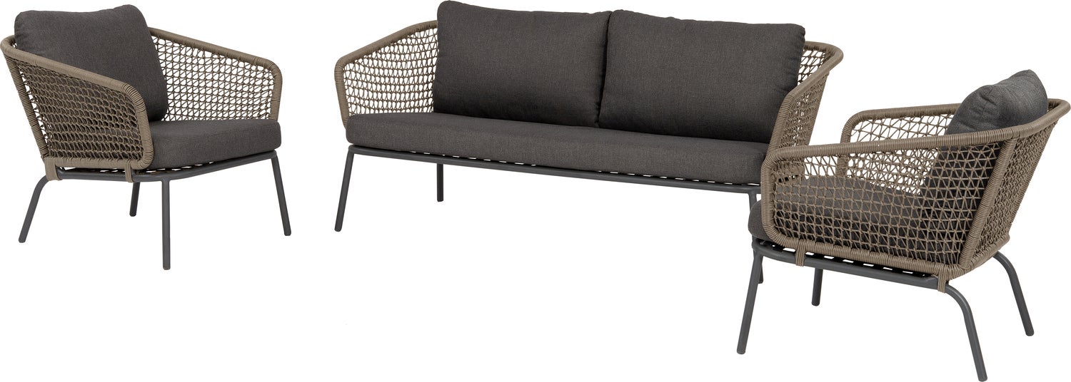 Intratuin 4-zits loungeset Puck groen