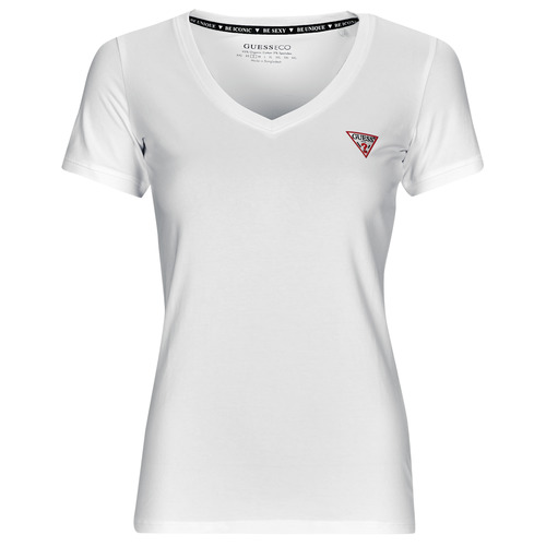 Guess - SS VN MINI TRIANGLE TEE - Blanc