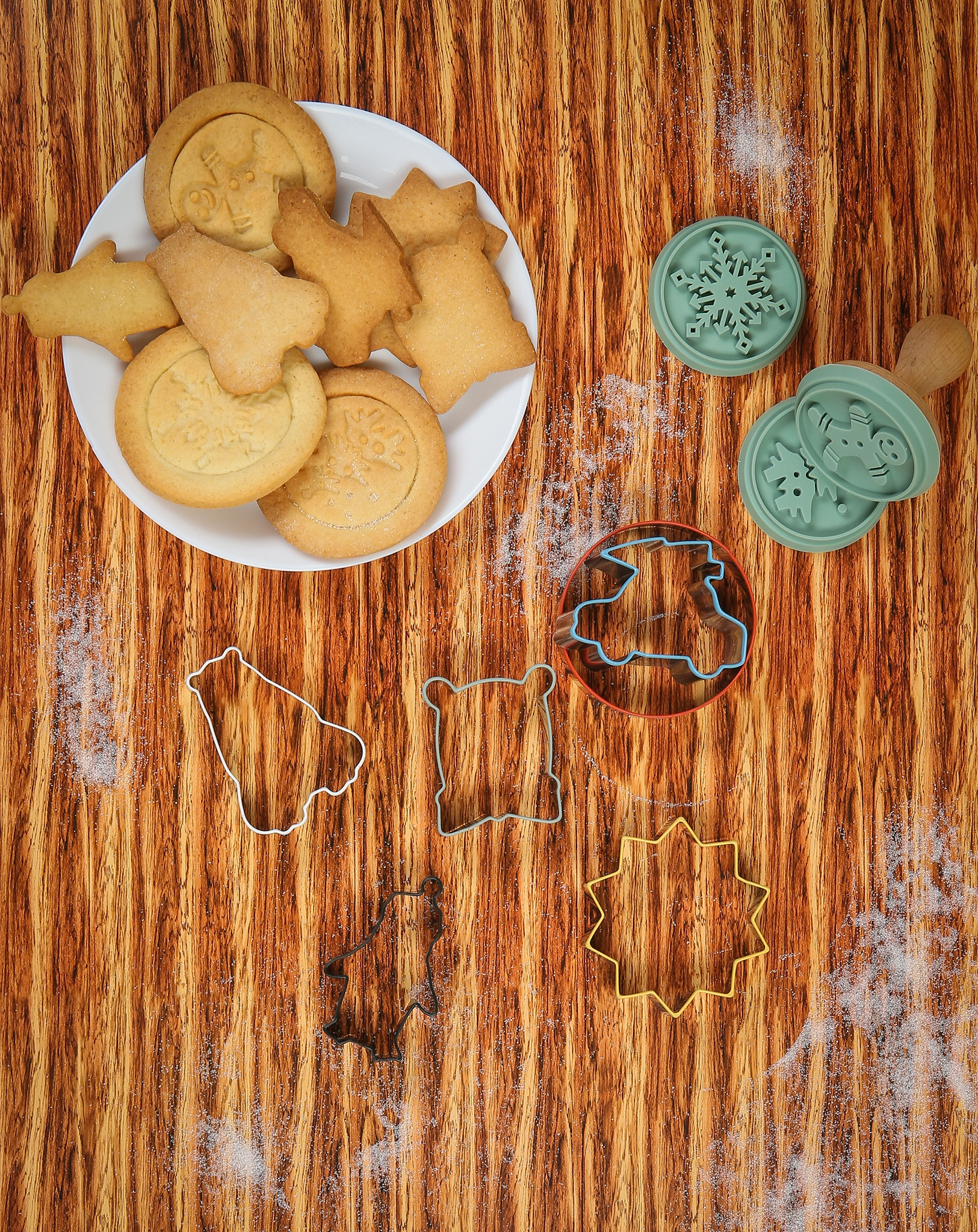 Keksausstecher-Set COOKIE mit Stempel 10-teilig