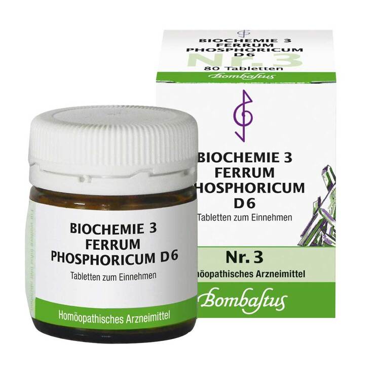 Bombastus Biochemie 3 Ferrum phosphoricum D 6, 80 St