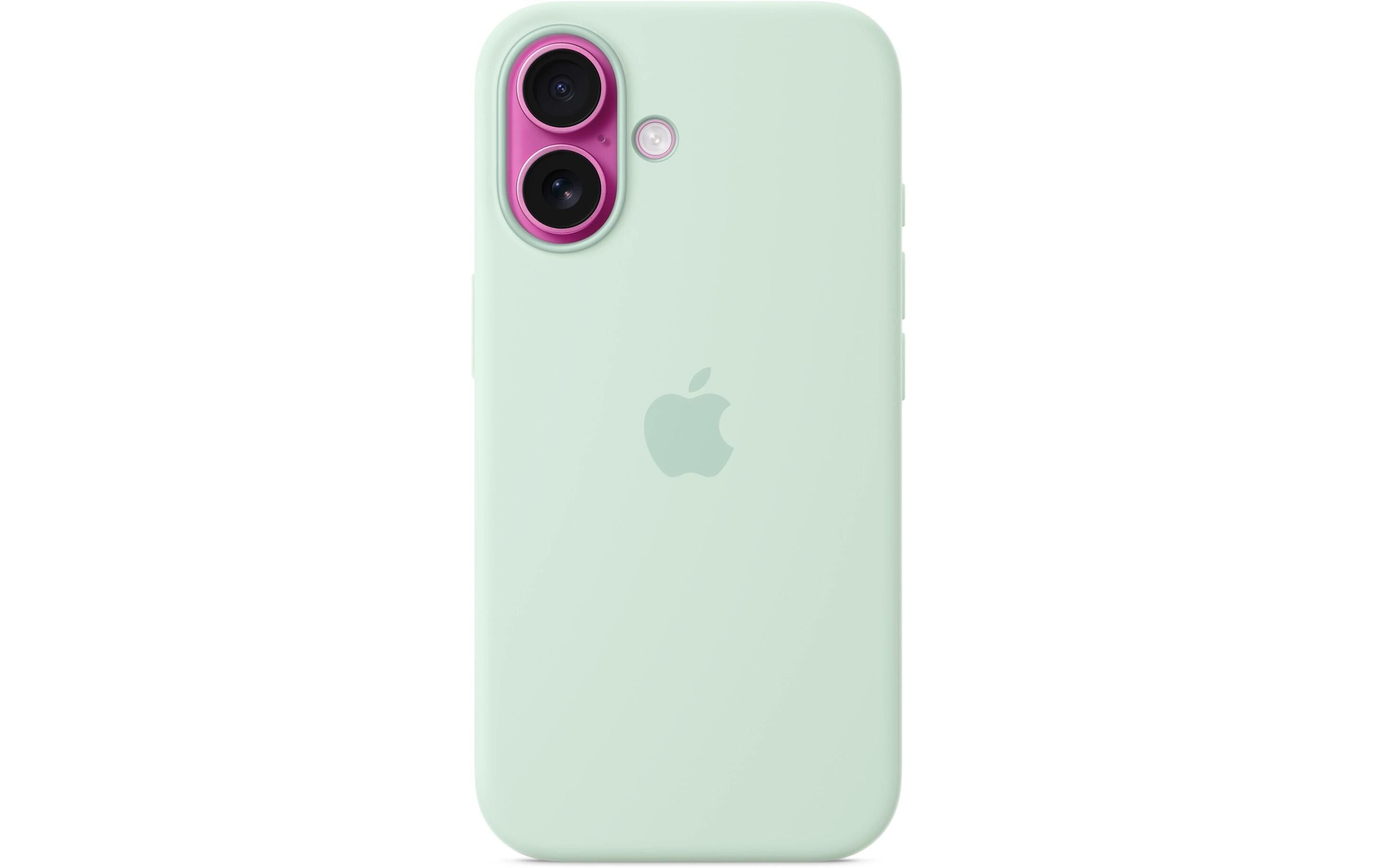 Silicone Case mit MagSafe iPhone 16 AquamarineSilikon-Backcover mit «MagSafe» für das Apple iPhone 16