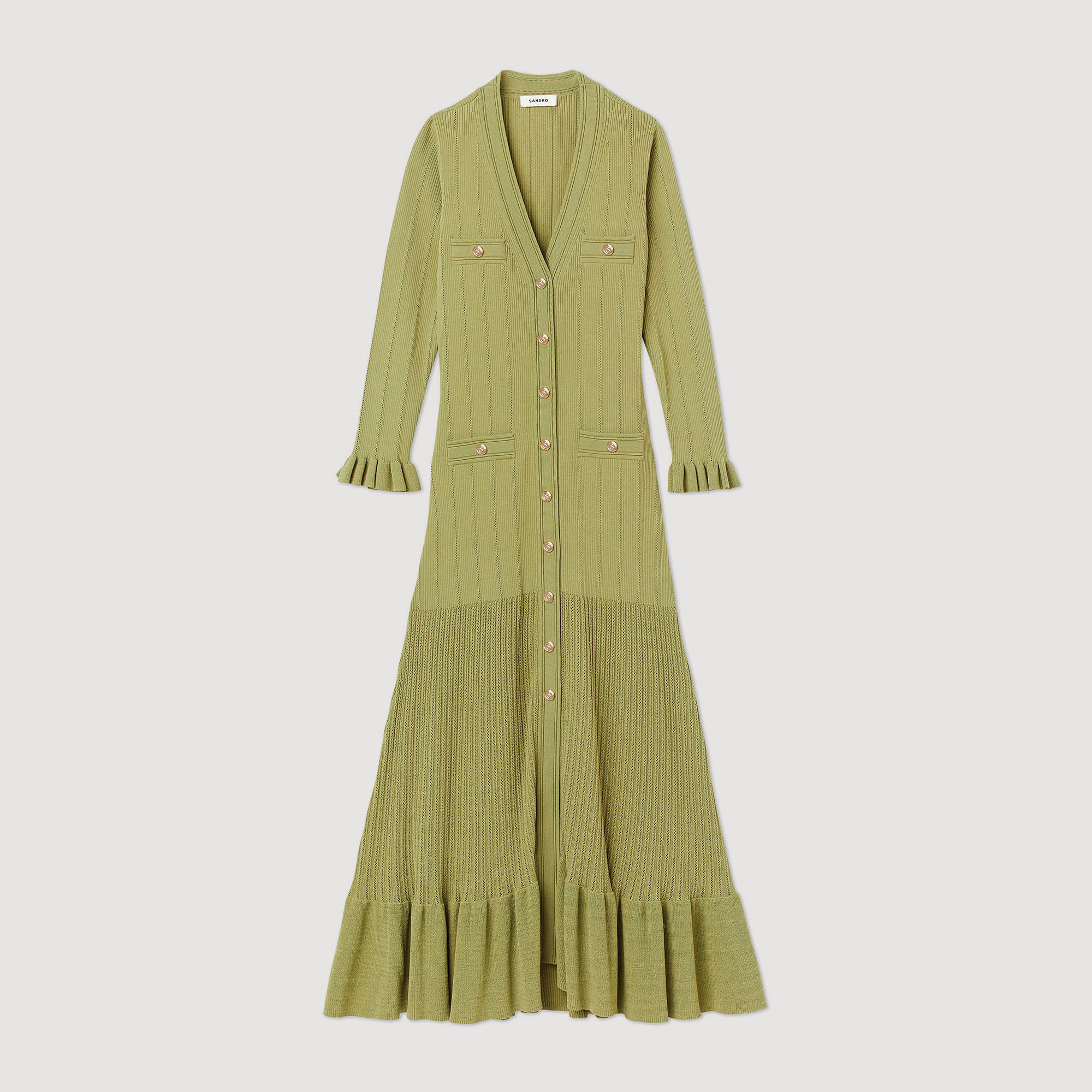 Robe longue en maille