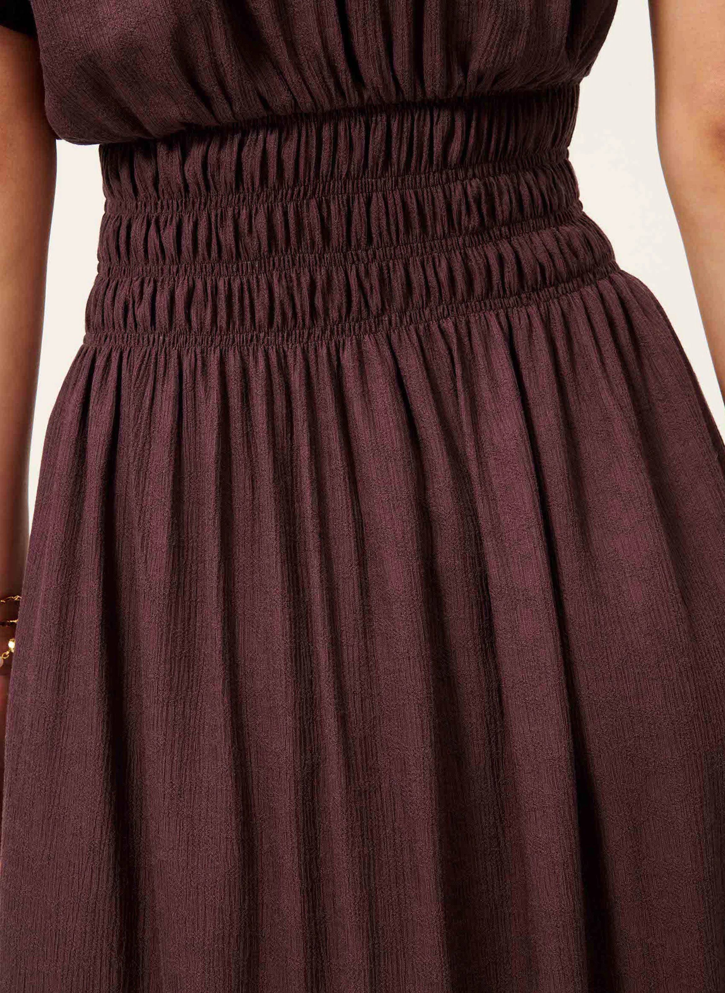 GALAYA - Robe longue col V | Violet