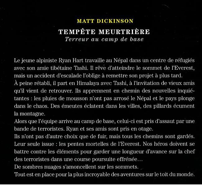 EDITIONS DU MONT BLANC - TEMPETE MEURTRIERE