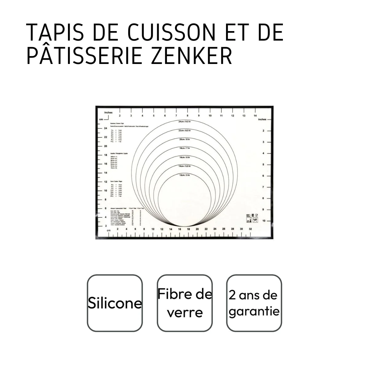 Tapis de cuisson en silicone Smart Pastry Zenker