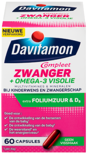 Davitamon Compleet Zwanger   Omega-3 Visolie Capsules 60CP