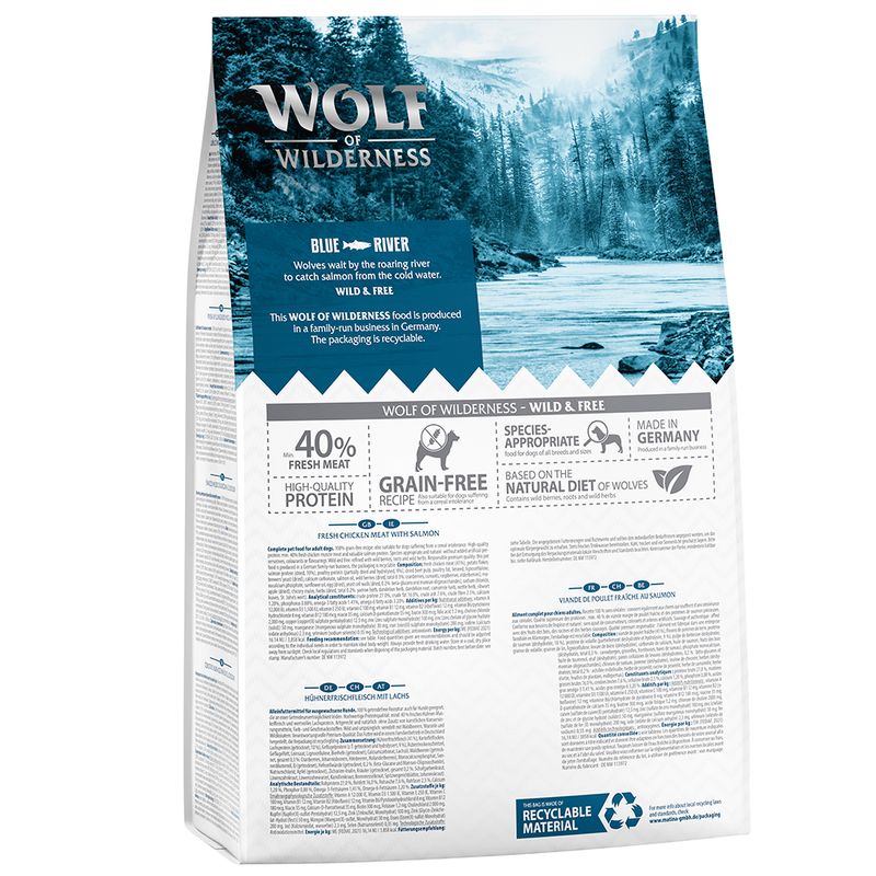 Wolf of Wilderness Mini Blue River saumon