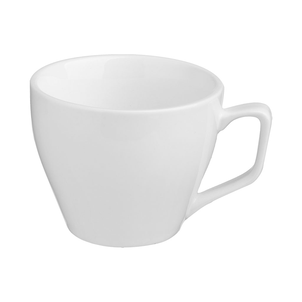 Ensemble VAGUE tasse à café 9cl et soucoupe en porcelaine