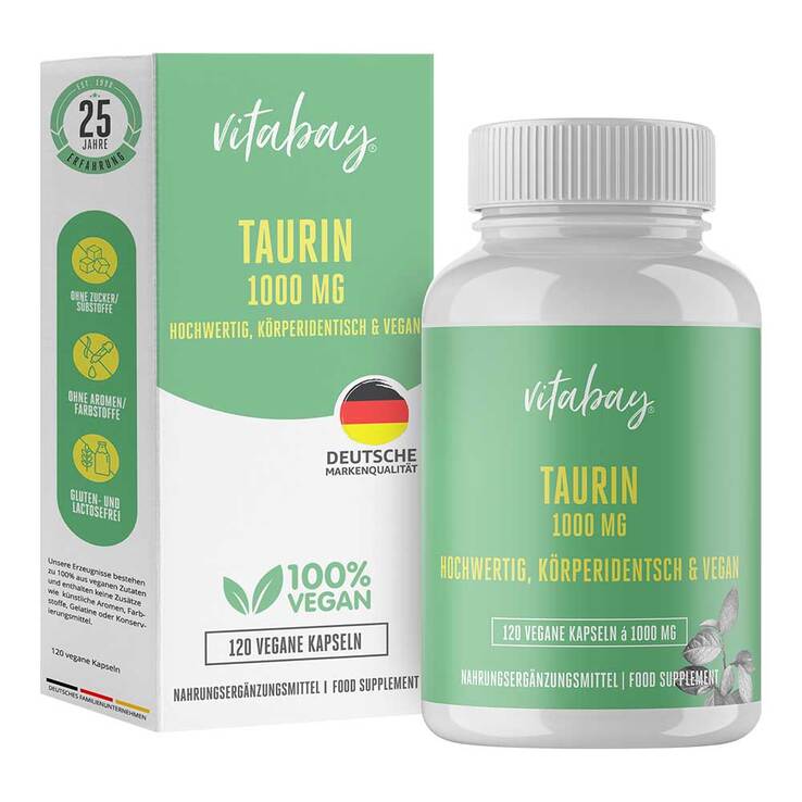 Taurin Vegan 1000 mg Kapseln, 120 St