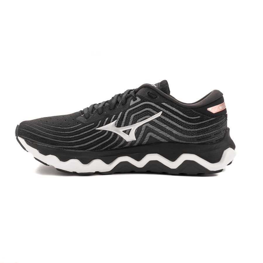Mizuno Chaussures de Running Wave Horizon 6 - Noir/Argenté/Cuivre Femme