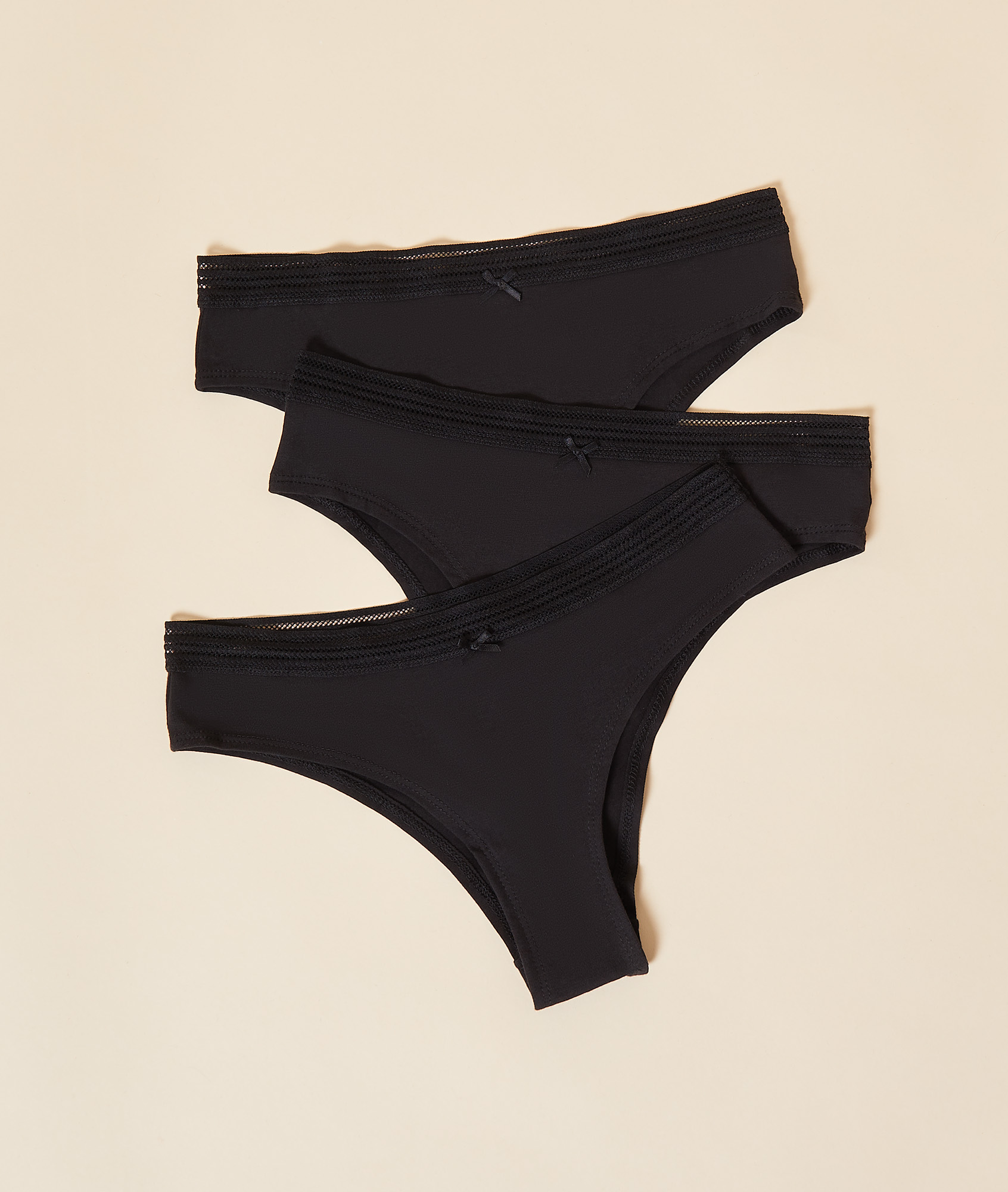 Lot de 3 hipsters en coton biologique