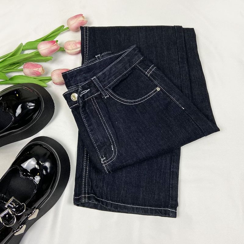 Phiyena - High Rise Wide Leg Jeans