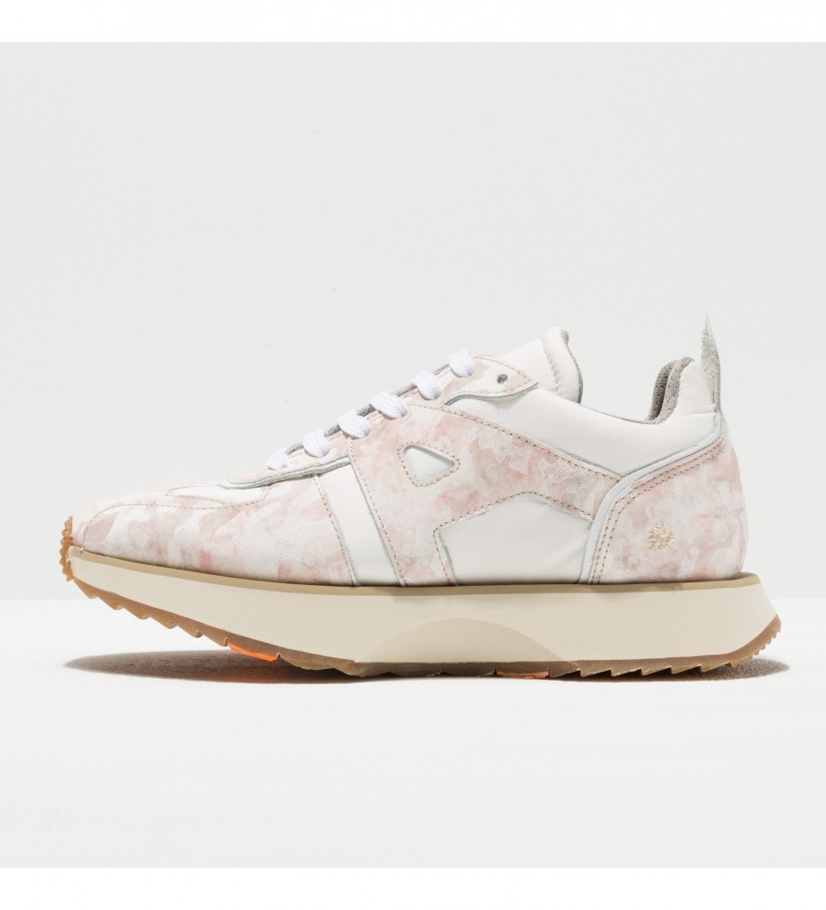 Tênis Art Sneakers 1780F Turin rosa e branco