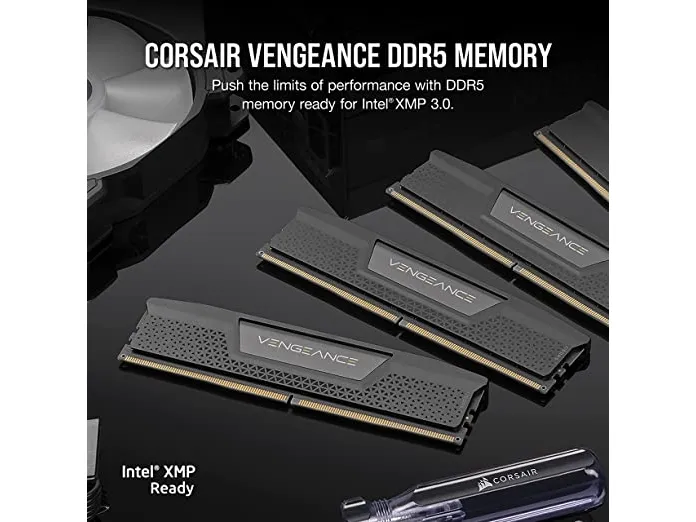 CORSAIR Vengeance - DDR5 - sæt - 32 GB   2 x 16 GB - DIMM 288-PIN - 6000 MHz / PC5-48000 - CL36 - 1.25 V - sort
