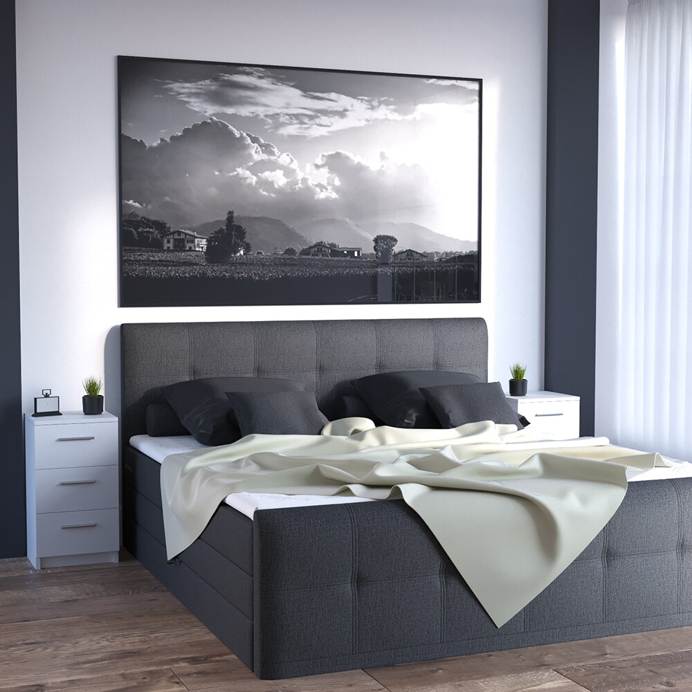 VICCO Nachttisch für Boxspringbett Nachtschrank Nachtkommode Kommode Schrank