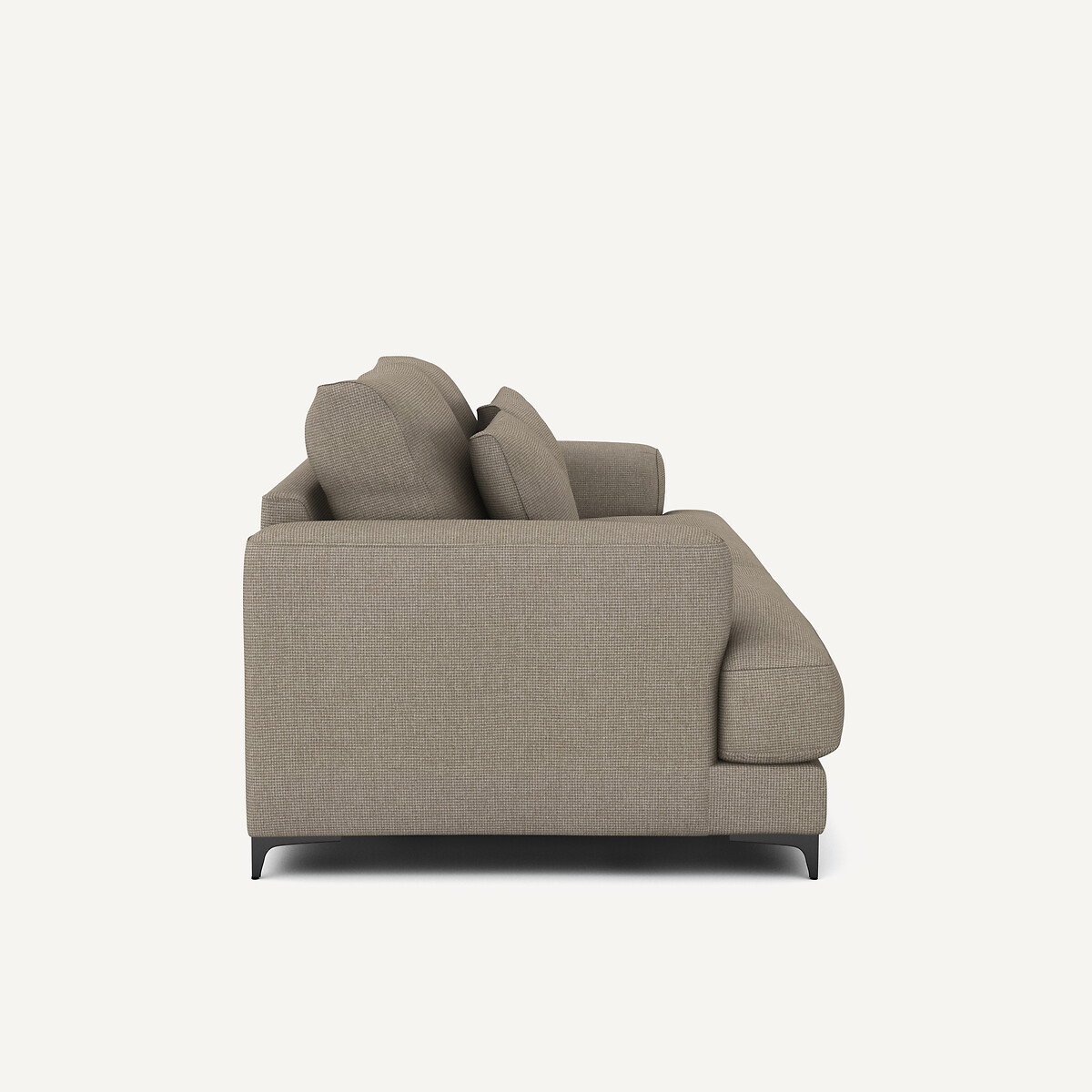 AM.PM<br>Sofá-cama de 3 lugares com textura em linho viscose, Marsile