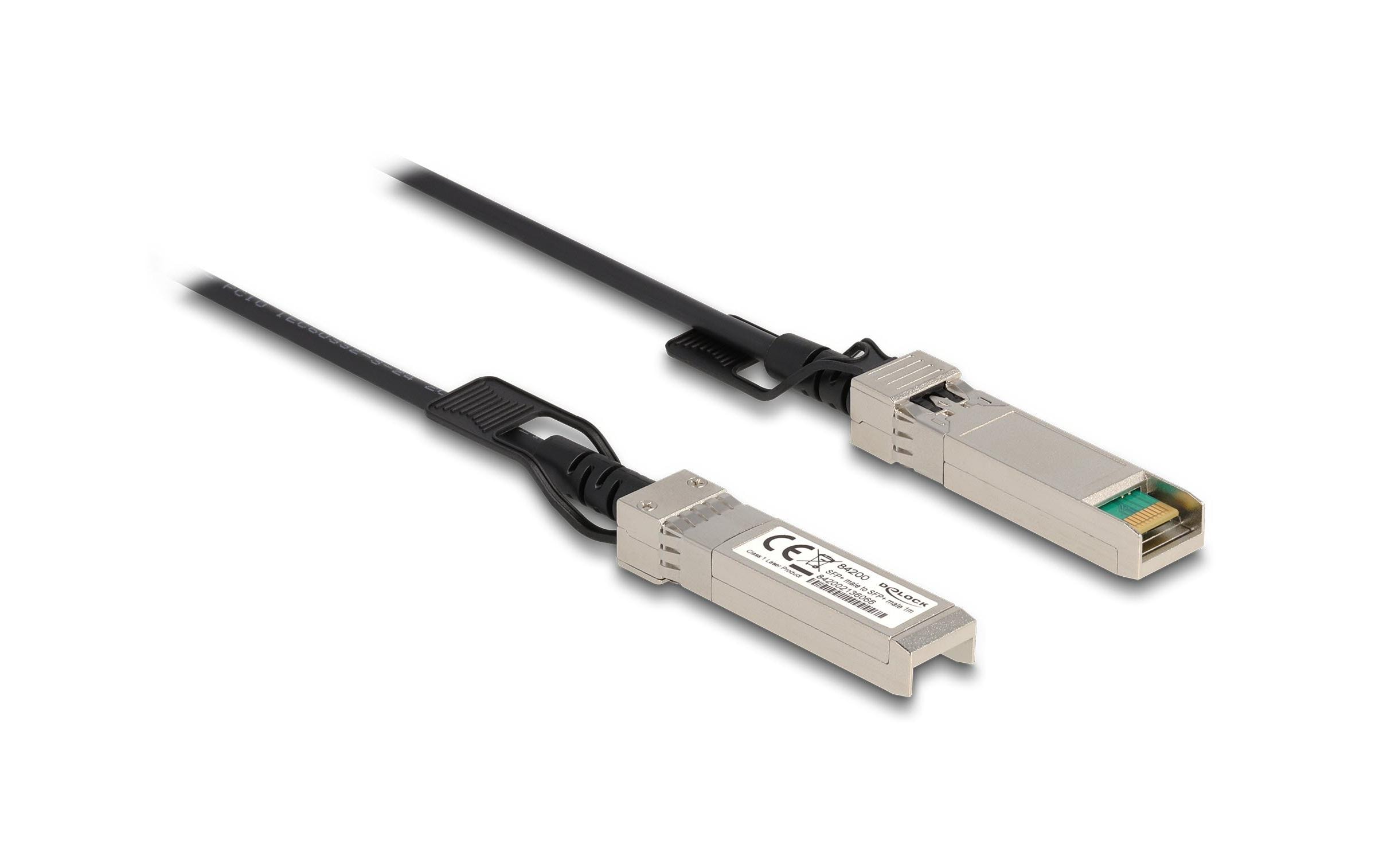 Direct Attach Kabel SFP+/SFP+ 1 mDelock Kabel Twinax SFP+ Stecker zu SFP+ Stecker 1 m