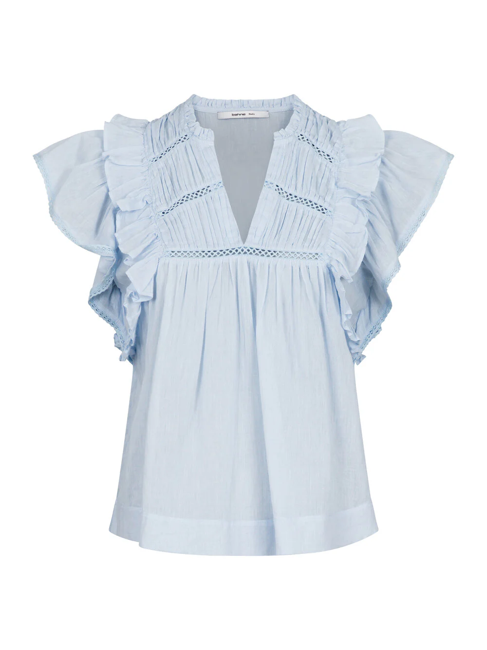 Bahne Studio  Mable Voile top - blå