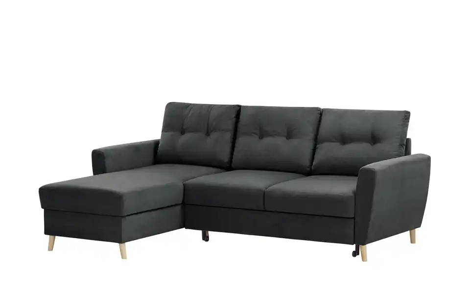 Ecksofa Carla Anthrazit, Dunkelgrau links