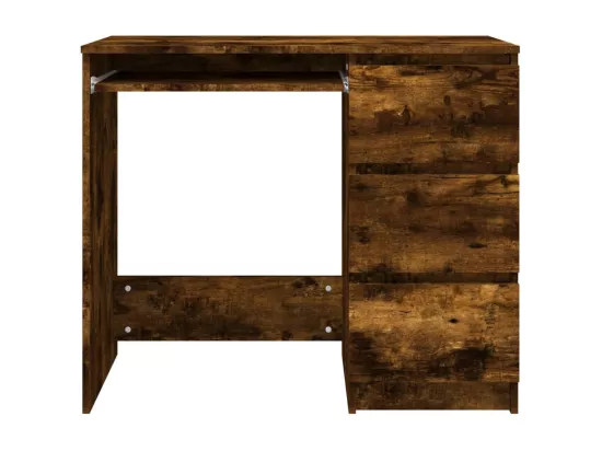 Bureau Chêne fumé 90x45x76 cm Bois d'ingénierie